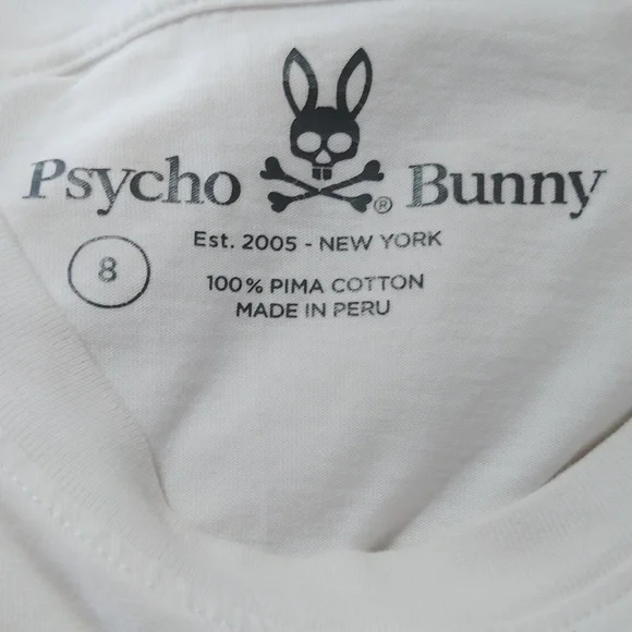 Psycho Bunny Mateo Deco Short Sleeve T-shirt Size 8 (XXL) - Picture 4 of 5